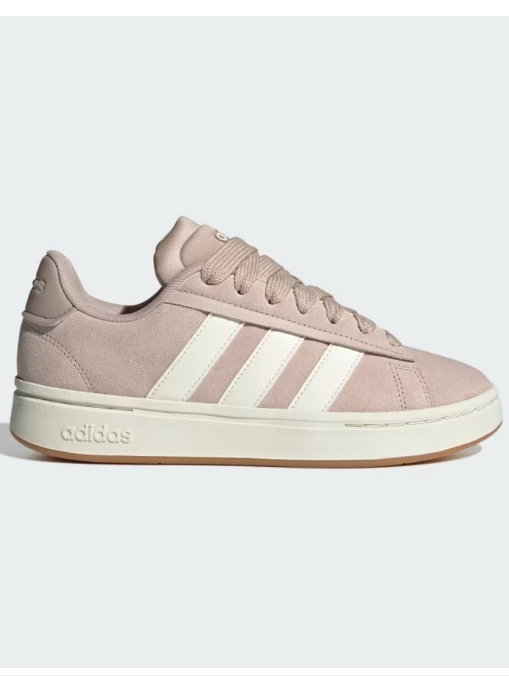 NWT Adidas Grand Court Alpha Shoes   Light Pink Suede Sneakers Sz. 8